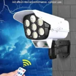 Outdoor Solar Dummy Camera with LED Security Light