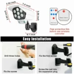 Outdoor Solar Dummy Camera with LED Security Light - Image 10