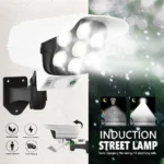 Outdoor Solar Dummy Camera with LED Security Light - Image 4