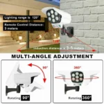 Outdoor Solar Dummy Camera with LED Security Light - Image 7