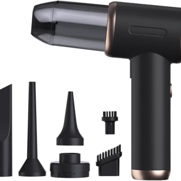 Portable Cordless Car Vacuum Cleaner – 2-in-1 Vacuum and Air Duster with Multi-Nozzles