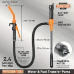 Portable Electric Oil Extractor & Transfer Pump – Water, Fuel, and Liquid Siphon