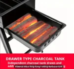 Portable Folding BBQ Grill – Outdoor Charcoal Stove for Picnic & Camping - Image 2