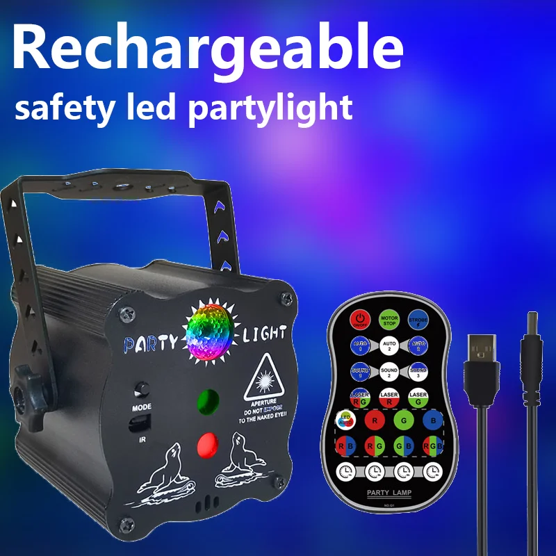 portable-usb-party-light1 Portable USB Rechargeable Party Light – Mini Disco Laser Projector - Image 1
