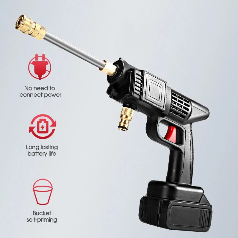 portable-wireless-car-wash-gun1 Portable Wireless Car Wash Gun – Rechargeable High-Pressure Outdoor Washer - Image 1