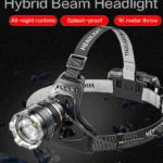 Outdoor Waterproof Rechargeable Head-Mounted Headlamp – P50 LED with Variable Zoom