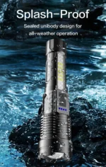 Rechargeable LED Flashlight – High Lumens, Waterproof, Zoomable, 7 Modes - Image 10