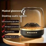 RGB Wireless Bluetooth Sound Box Home High Volume Colorful Glass 4 Speakers Subwoofer Small Speakers - Image 2