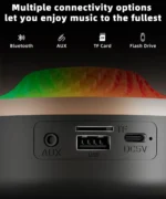 RGB Wireless Bluetooth Sound Box Home High Volume Colorful Glass 4 Speakers Subwoofer Small Speakers - Image 4