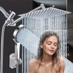 8inch Large Square High Pressure Rain Shower Set 3 Pressure Full Shower Set - Image 3