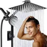 8inch Large Square High Pressure Rain Shower Set 3 Pressure Full Shower Set - Image 6