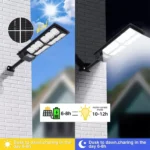 Outdoor Solar LED Motion Sensor Light – 3 Lighting Modes, IP65 Waterproof Wall Light - Image 10