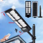 Outdoor Solar LED Motion Sensor Light – 3 Lighting Modes, IP65 Waterproof Wall Light - Image 2