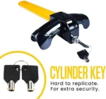 T-Shaped Steering Wheel Lock with Double Keys – Heavy Duty Anti-Theft Car Security Device - Image 2