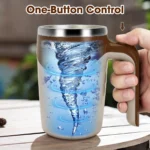 Auto Mixer Cup - Stainless Steel Coffee Mug Portable, Shake Electric Magnetized Mug Lazy - Image 7