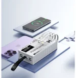 New Real 30000mah Power Bank Cables Included LCD Display 4 times charging 66W Fast Charging - Image 8