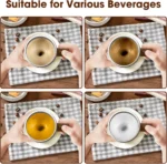 Auto Mixer Cup - Stainless Steel Coffee Mug Portable, Shake Electric Magnetized Mug Lazy - Image 9