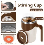 Auto Mixer Cup - Stainless Steel Coffee Mug Portable, Shake Electric Magnetized Mug Lazy