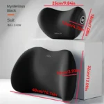 Car Lumbar Cushion Back Cushion Lumbar Support Memory Foam Fashion Car Headrest Car Neck Pillow Lumbar Pad Long Driving - Image 5