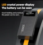 New Real 30000mah Power Bank Cables Included LCD Display 4 times charging 66W Fast Charging - Image 7
