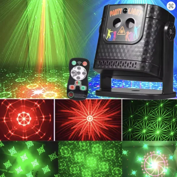Compact USB-Powered Disco Light – Sound-Activated RGB Laser