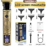 USB Electric Hair Clipper for Men – Rechargeable Beard Trimmer & Hair Cutting Machine