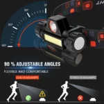 USB Rechargeable LED Headlamp – Waterproof, Adjustable, Lightweight - Image 7