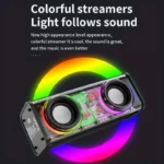 V8 TWS Dual-Tone Transparent Mech Bluetooth 5.0 Wireless Speaker - Image 7