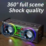 V8 TWS Dual-Tone Transparent Mech Bluetooth 5.0 Wireless Speaker - Image 8