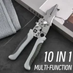 Wire Stripper & Crimper Multi-Purpose Tool – Stainless Steel 10-in-1 Wire Cutter for Electricians