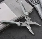 Wire Stripper & Crimper Multi-Purpose Tool – Stainless Steel 10-in-1 Wire Cutter for Electricians - Image 2