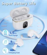 X87 Bluetooth Earbuds – Wireless Stereo, Noise-Cancelling, LED Display & Touch Control - Image 2