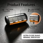 Men's Manual Safety Razor Set, featuring 6-layer stainless s - Image 5