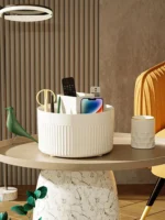 360 ° Table Top Rotary Makeup Brush Storage Container Cosmet - Image 3