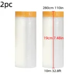 Pre-Taped Masking Film Protection PE Covering Cloth Tape for - Image 10