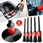 5Pcs Car Cleaning Brush Kit Auto Detail Brushes Dust Brushes