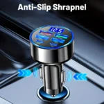 6-in-1 Fast Charging Car Adapter 3.1A Dual Type-C Digital Di - Image 7