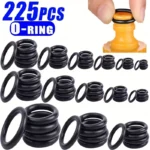 225pcs O-Ring Kit: Durable Rubber Seals for Automotive &