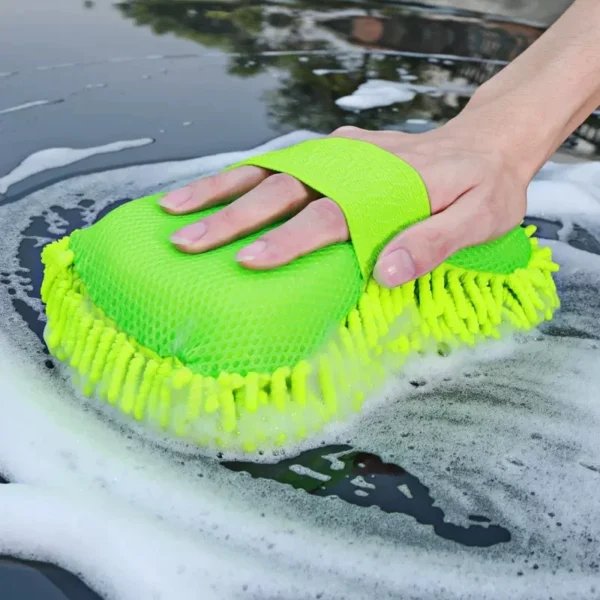 Microfiber Car Washer Sponge Cleaning Car Care Detailing Bru