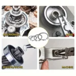 240-Piece Set of 15 Sizes of C-Clamp External Retaining Ring - Image 6