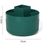360 ° Table Top Rotary Makeup Brush Storage Container Cosmet - Image 7