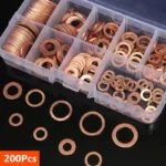 Copper Washer Gasket Nut and Bolt Set Flat Ring Seal Assortm - Image 6