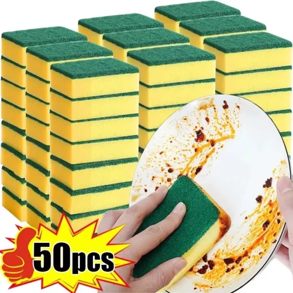 Highly Absorbent Double-Sided Sponge Magic Cleaning Pot Rust
