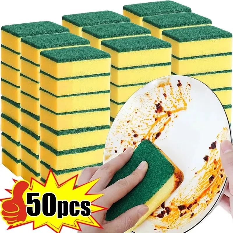 S293adf41f17440c08fde8a3028ed9ee4g.webp Highly Absorbent Double-Sided Sponge Magic Cleaning Pot Rust - Image 1