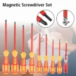 High Safety Magnetic Insulated Screwdriver Set Cross Flat Mu - Image 3