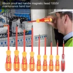 High Safety Magnetic Insulated Screwdriver Set Cross Flat Mu - Image 11