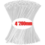 1000/100Pcs Nylon Cable Ties Self-locking Cord Ties Straps A - Image 7