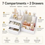1pc White New Drawer Makeup Storage Box Dormitory Finishing - Image 4