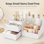 1pc White New Drawer Makeup Storage Box Dormitory Finishing - Image 2