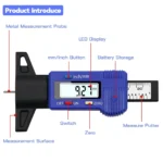 Digital Car Tyre Thickness Gauges Depth Meter For Safe Auto - Image 3